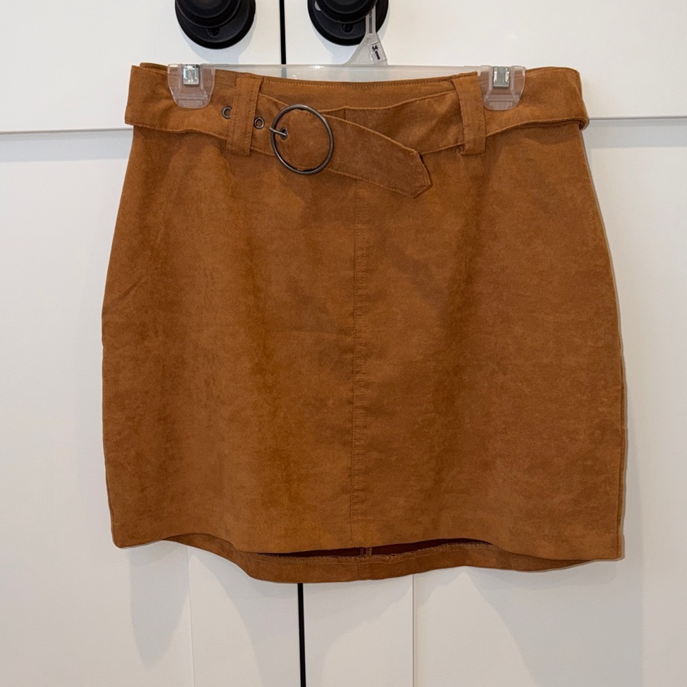 Hollister Tan Mini Skirt with Belt